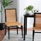 Baxton Studio Lingga Modern Bohemian Dark Brown Mahogany Wood and Natural Rattan Dining Chair 228-13101-ZORO - alternate 4